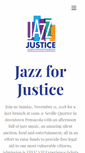 Mobile Screenshot of jazzforjustice.org